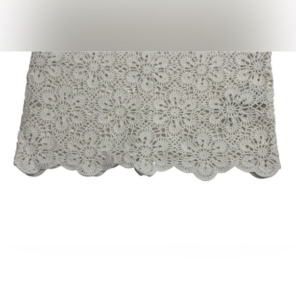 ABERCROMBIE AND FITCH Crochet-Style‎ Floral Lace Tee, Size XSMALL - Picture 9 of 13